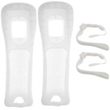 Wrist Controller Adapt Silikon-Schutzhülle und Handgelenkschlaufe, Kompatibel mit Wii-Fernbedienung (Weiss)