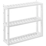 [en.casa] Badezimmerregal, weiß Holzwerkstoff, 60x54x15 cm, Badezimmer, Badezimmerregale, Badregale