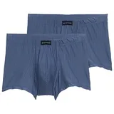 Tom Tailor Herren Kurze Boxershorts im 2er-Pack, blau, Uni, Gr. XL/7
