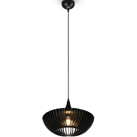 Trio Colino 1-flg. Ø 40 cm rund schwarz matt Holz