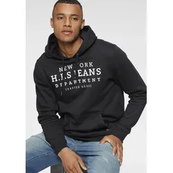 H.I.S Kapuzensweatshirt, mit Print und Badge, Kapuze, für sportliche Outfits H.I.S schwarz S (44/46)