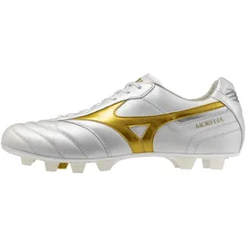 Mizuno Morelia II Elite FG Herren White/Football Gold/Galaxy Silver 41