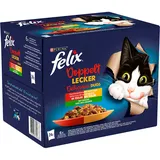 Felix 48 x 85g "So gut wie es aussieht" doppelt lecker mit Gemüse Felix