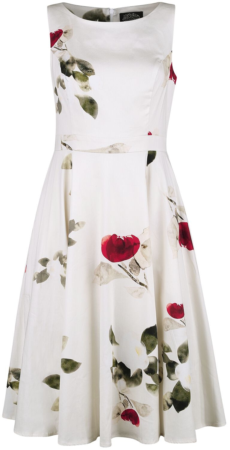 H&R London - Rockabilly Kleid knielang - Maeva Swing Dress - XS bis XXL - für Damen - Größe M - multicolor - M