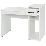 Costway Schreibtisch 104x50x82cm Weiß