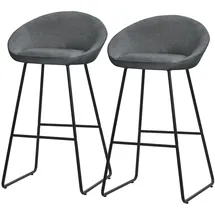 ML-Design 2er Set Barhocker gepolstert modern