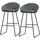 ML-Design 2er Set Barhocker gepolstert modern