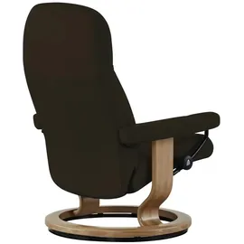 Stressless Relaxsessel Leder 85 x 100 x 77 cm Braun mit Hocker