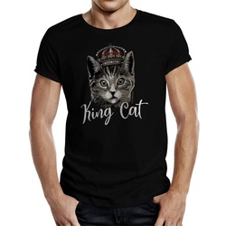 Rahmenlos T-Shirt »Das Geschenk für Katzenliebhaber: King Cat«