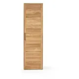 Drehtüren-Kleiderschrank Listra Massivholz Wildeiche H:216cm/B:63cm/T:65cm