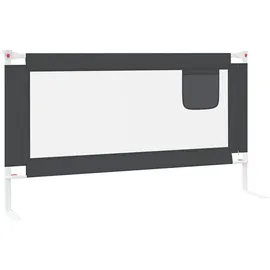 vidaXL Bettschutzgitter 150 x 25 cm dunkelgrau