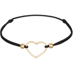 Elli - Herz Liebe Elastisches Gummiband 925 Silber Armbänder & Armreife Damen