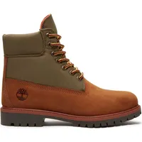 Timberland Heritage 6 ́ ́ Wp Stiefel - Medium Brown Nubuck / Green - EU 41 1/2
