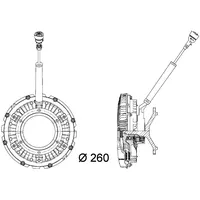 Mahle CFC 90 000P Kupplung Kühlerlüfter u.a. passend für