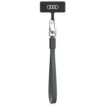 Audi Universal-Telefon-Schlüsselband 28cm 10mm Leder Grau/grau Au-hslsl-gt/d1-gy