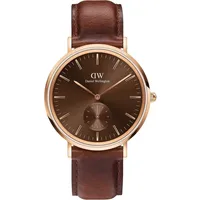 Daniel Wellington Classic Black St Mawes Leder 40 mm