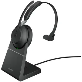 JABRA Evolve2 65 USB-C MS Teams Mono schwarz mit Ladestation