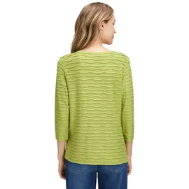 Betty Barclay Basic, Shirt mit Wellenstruktur in fresh moss, | Gr.: 42
