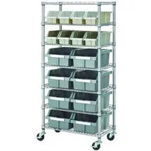 Primaster Aufbewahrungsregal 142 x 63 x 36 cm Silber