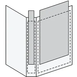 Esselte 10 Esselte Präsentationsringbücher 4-Ringe weiß 3,0 cm DIN A4