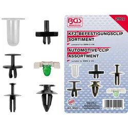 BGS Kfz-Befestigungsclip-Sortiment für BMW, VW | 290-tlg.
