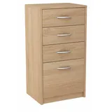 matkam Kommode mit Schubladen 45 x 85 x 35 cm Braun