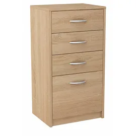 matkam Kommode mit Schubladen 45 x 85 x 35 cm Braun