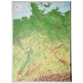 georelief Vertriebs GbR Reliefkarte Deutschland 1 : 1 200 000