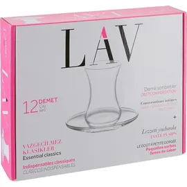 LAV Demet Teeglas 0,135 l Transparent 12 St.