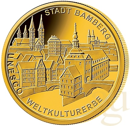 1/2 Unze Goldmünze - 100 Euro Bamberg 2004 (A)