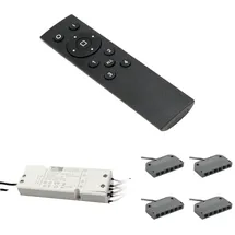 Kalb Material Für Möbel 4-Kanal-Funkfernbedienung für 12V LED Beleuchtung Schaltsystem stufenlos dimmbar max. 60W