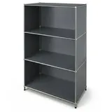Floordirekt Bücherregal 75 x 40 x 120 cm Grau