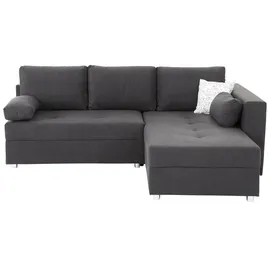 Home Affaire Eckcouch Mikrofaser 3-Sitzer Grau