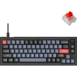 Keychron V2 Knob Frosted Black, 65%, LEDs RGB, Keychron K Pro RED, hot-swap, USB, DE (V2-C1-DE)