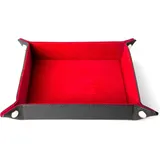 fanroll Velvet Faltwürfelteller Red