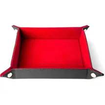 fanroll Velvet Faltwürfelteller Red