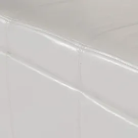 berlinlodge Aufbewahrungs-Truhe Lars XXL HxBxT 45x180x45cm Stoff/Textil Grau Sitzbank Bank