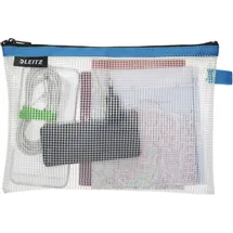 Leitz Reißverschlussbeutel WOW Traveller M 24 x 17 cm 10-tlg. blau