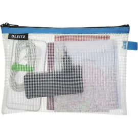 Leitz Reißverschlussbeutel WOW Traveller M 24 x 17 cm 10-tlg. blau
