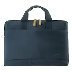 Tucano Smilza, schlanke Laptoptasche aus Nylon fuer 13/14 Zoll, dunkelblau