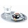 APS Tablett KAFFEEHAUS silber oval 20,0 x 14,5 cm