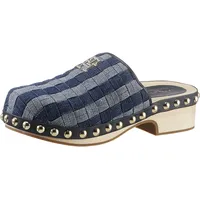 Tommy Hilfiger Clog TOMMY HILFIGER "TH DENIM CONTRAST CLOG" Gr. 40, (jeansblau) Damen Schuhe Clog im trendigen Retro-Look