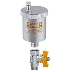 Caleffi Solar Schnellentlüfter 250131 Entlüfter 3/8" AG, verchromt, automatisch, mit Absperrhahn