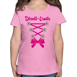 Shirtracer T-Shirt Dirndl-Ersatz Korsage – fuchsia – Mode für Oktoberfest Kinder Outfit – Mädchen Kinder T-Shirt trachten shirt mädchen 146 – tshirt tracht kinder – dirndl oberteil rosa 152 (12/13 Jahre)