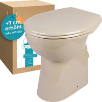 Calmwaters Stand-WC mit Absenkautomatik Beige