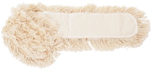Meiko Moppbezug Natur, Baumwolle, mit Taschen, 60°C waschbar, Feucht- & Trocken- Baumwoll-Wischmopp für Klapphalter mit hoher Staubbindekraft, Breite: 80 cm