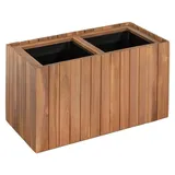 prestige home living outdoor Pflanzkübel 57 x 30 x 35 cm Braun