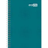 rido/idé Buchkalender Mod. futura 2 2026 | A5, Papier, petrol