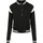 URBAN CLASSICS Inset College Jacke Black / White 158-164 cm