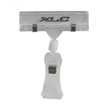 XLC Preisschildhalter mit doppelter Klemmung transparent, Logo